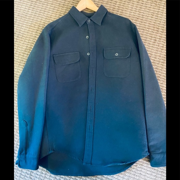 J Crew Blue Heavyweight Chamois Workshirt - Picture 1 of 3